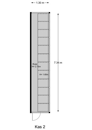 Floorplan - Westgaag 34, 3155 DG Maasland